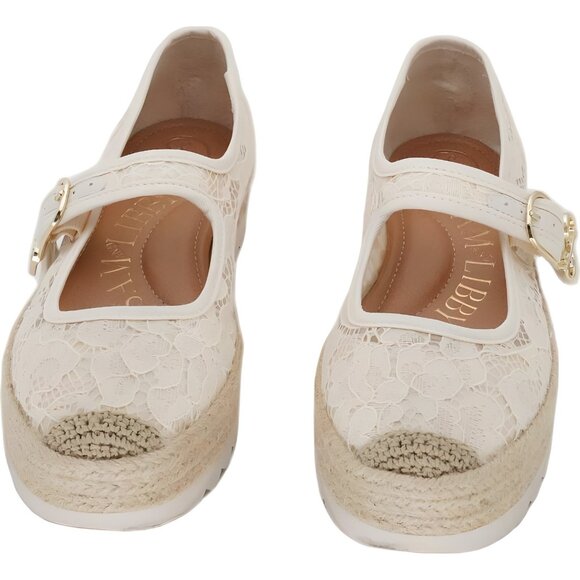 Sam & Libby Isla Lace Platform Espadrille Mary Jane Cream US 6.5M - Picture 5 of 6